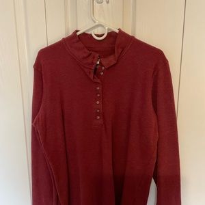 Natural Reflections mock turtleneck top